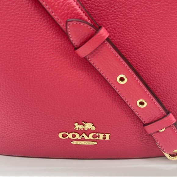 Coach Ellie File Bag Crossbody Pink/Gold - Picture 7 of 14